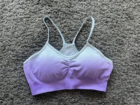 Sport-BH & Leggins Lila Gr. M Seamless Sport Top Fitness