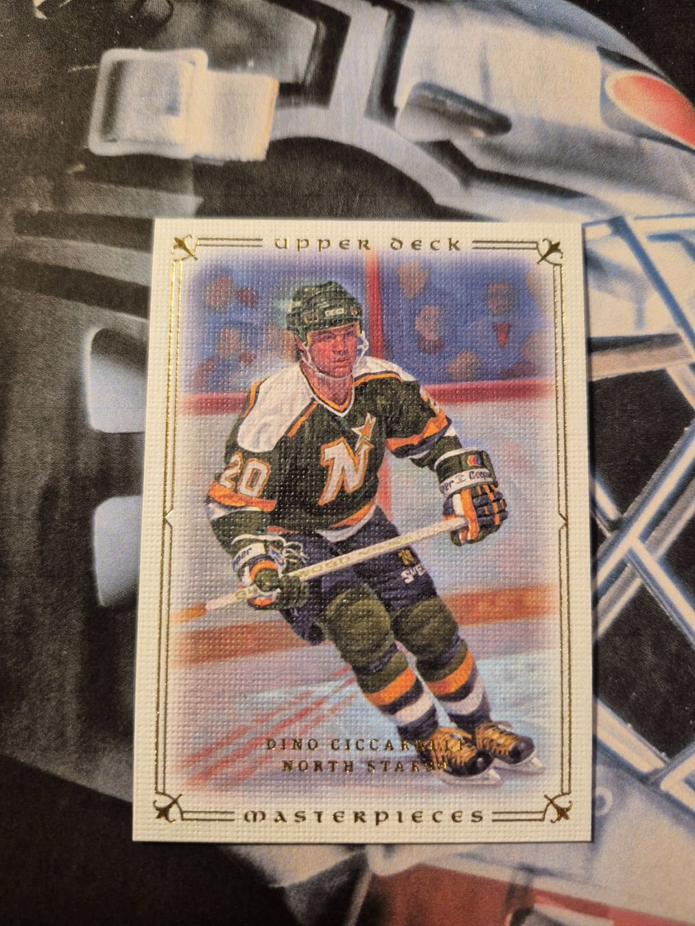 NHL Carte collezionabili: Dino Ciccarelli North Stars Masterpieces – Usato da Treiten venduto da Sauber73