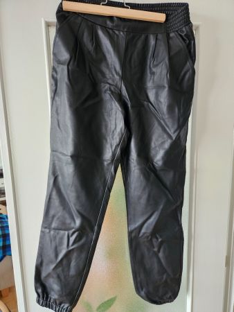 River island faux leather trousers