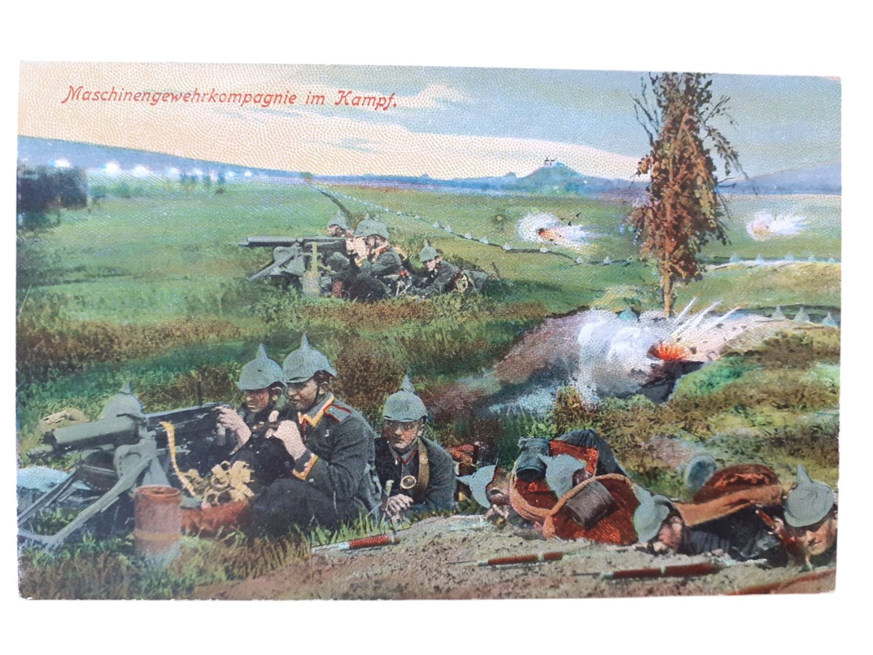 Cartoline postali: Ansichtskarte 1. Weltkrieg "Maschinengewehrkompanie" – Usato da Mörschwil venduto da aik_x8mc