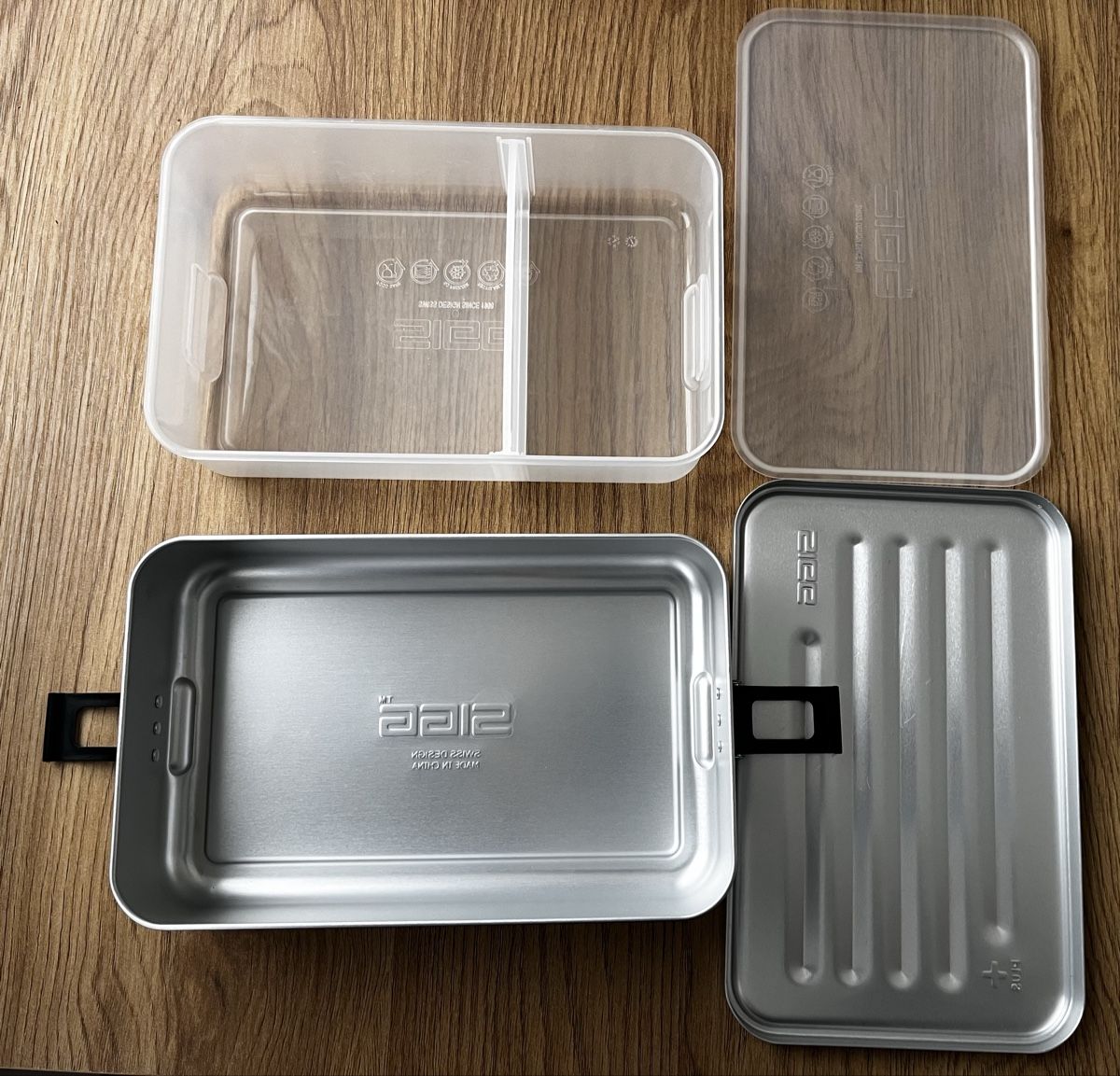 Sigg Contenitori & Simili: SIGG Lunchbox Plus L 1,4 L Aluminium mit Einsatz – Usato da Grabs venduto da SilviaS. 3