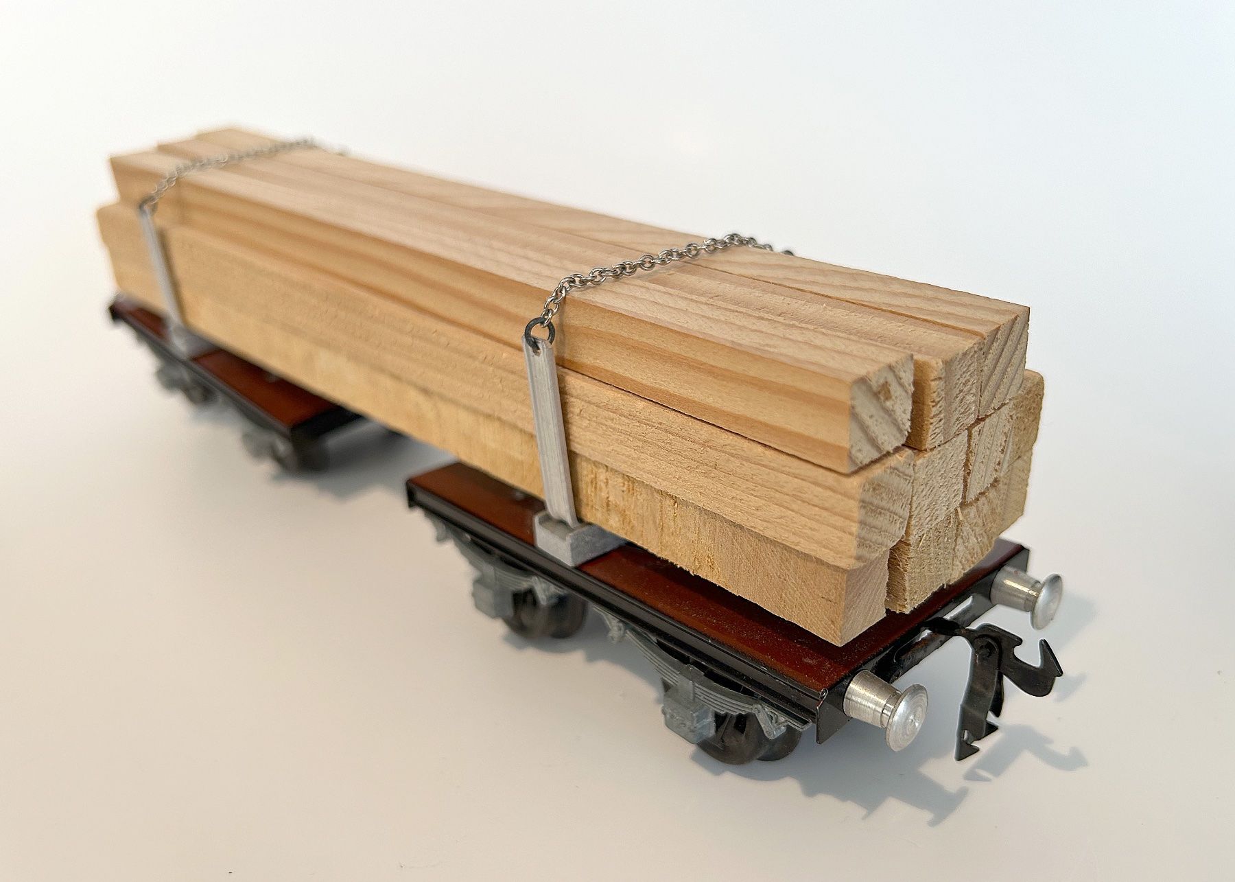 Buco Modelleisenbahnen: Buco Langholzwagen Spur 0 – Gebraucht aus Uster von colmo