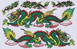 Drachen Aufkleber Sticker 1 Bogen 27 x 18 cm Tuning ST258