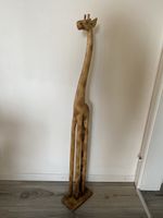 Holzgiraffe Holzstatur