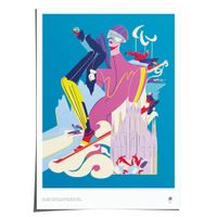 Milano Cortina 2026 Paralympic Winter Games Poster by Caroli