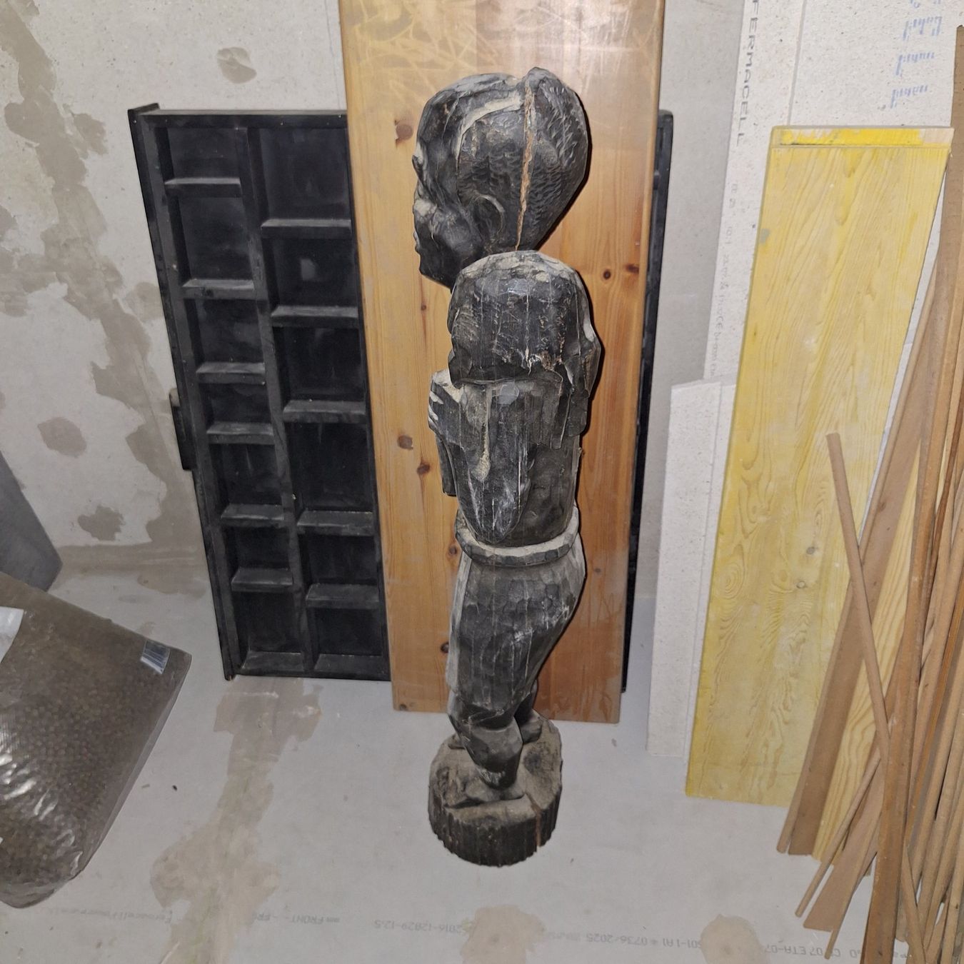 Xilografie: Holzfigur aus Afrika – Usato da Wölflinswil venduto da hus02qvarna 2