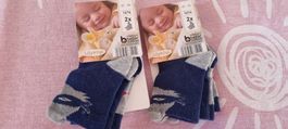 4 Paar Babysocken, Grösse 12/14, NEU & Originalverpackt