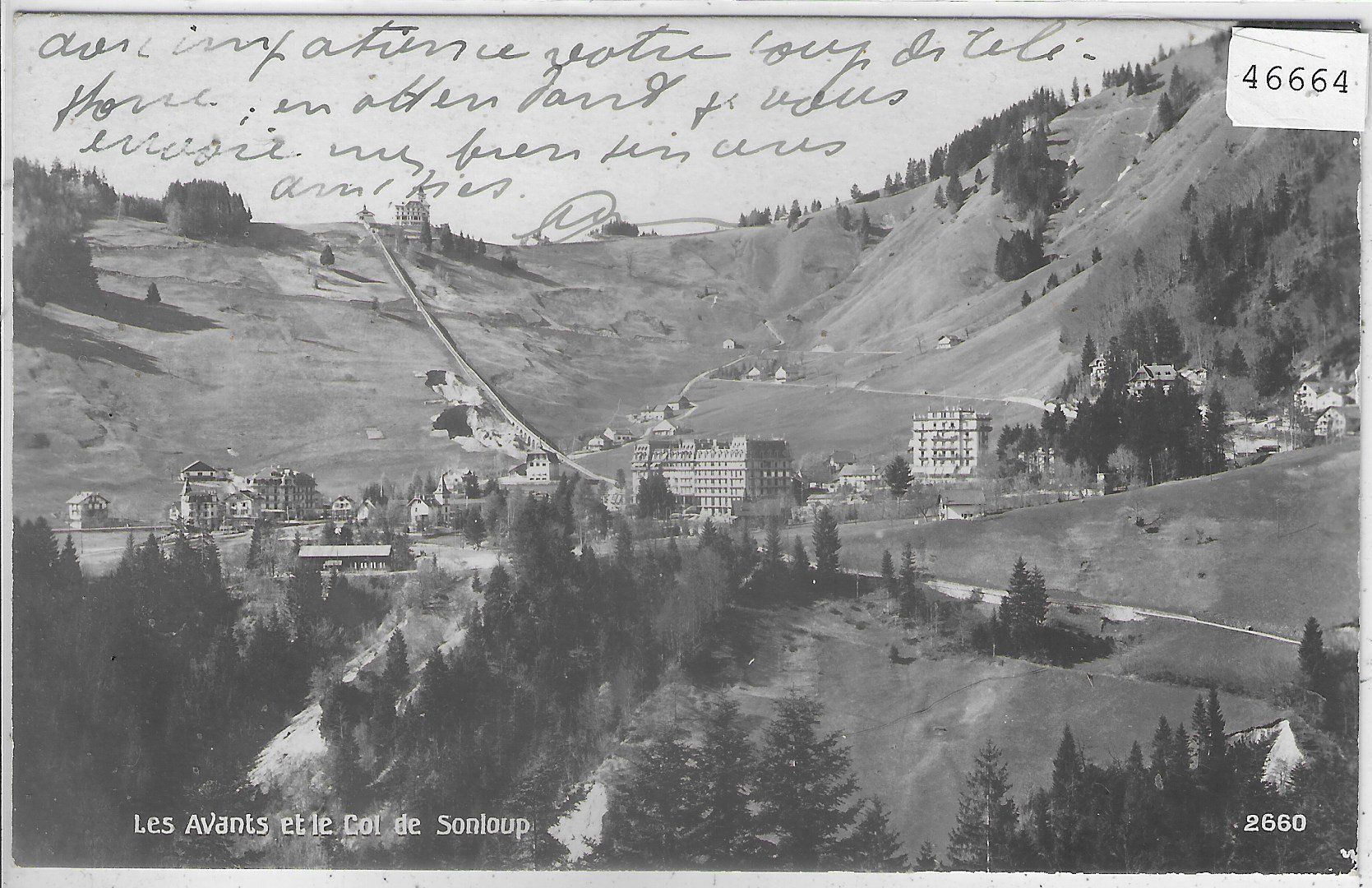 Ansichtskarten: Les Avants et le Col de Sonloup – Gebraucht aus Ettingen von Kartenplanet