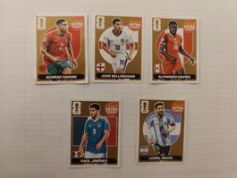 Panini Extra Sticker Bronze - Messi Bellingham 5er Set