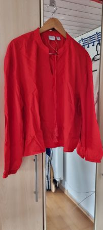 Rote Sommerbluse von UP2, Gr. L, neu, leicht!