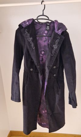 Gothic Mantel Samt "Nightmare Before Christmas" Gr.M