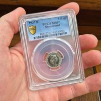 5 Rappen 1937 PCGS MS67 - nur 6 höher bewertet!
