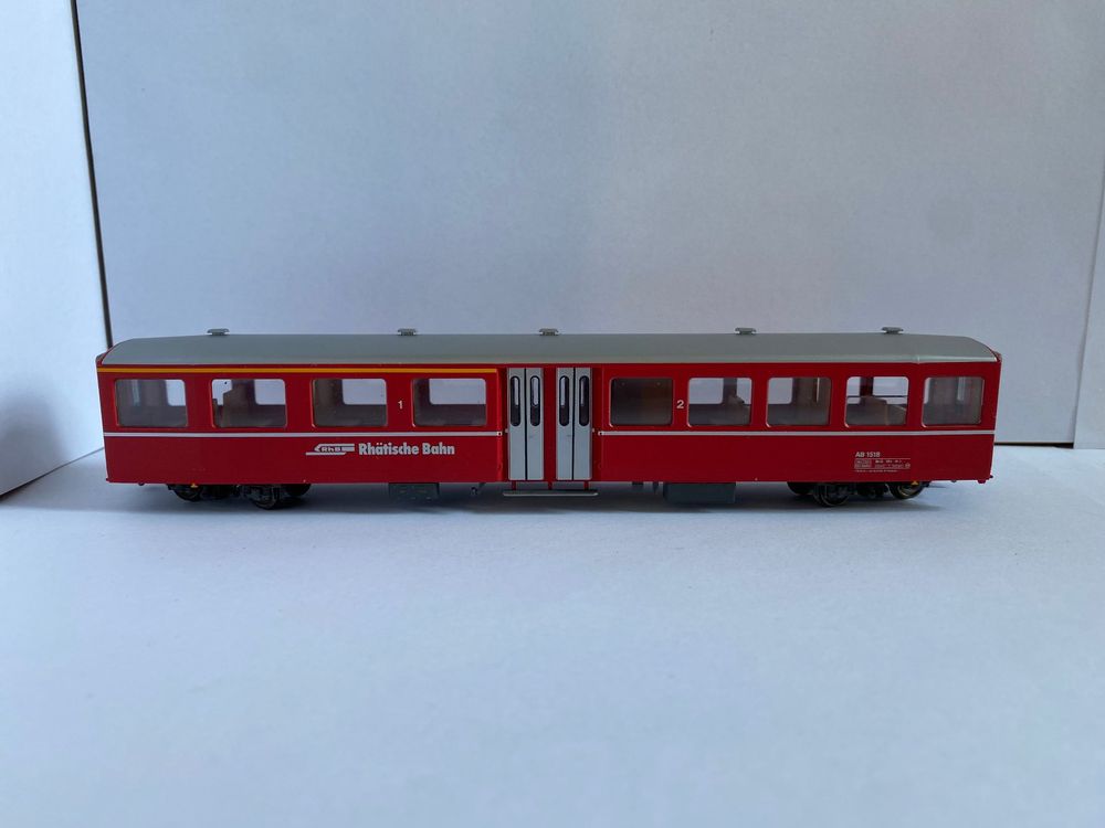 Bemo 3258 213 Mitteleinstiegswagen 1/2.Kl Furka Oberalp H0m (D'occasion) à St-Aubin-Sauges pour
