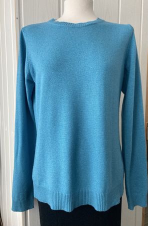 50% Cashmere /50% Seide Pullover, Damen Gr.S ,Türkis