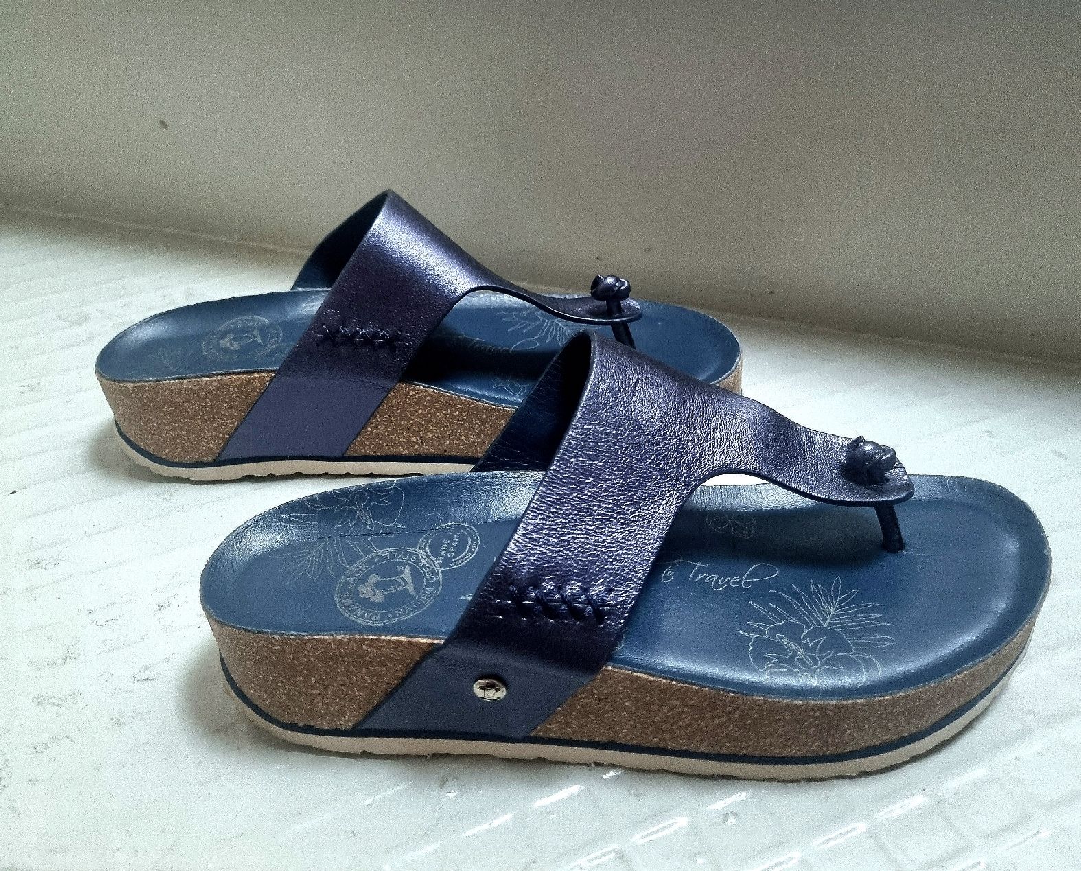 Panama Jack Scarpe da donna: sandales compensées en cuir – Nuovo (secondo la descrizione) da vevey venduto da komulainen 2