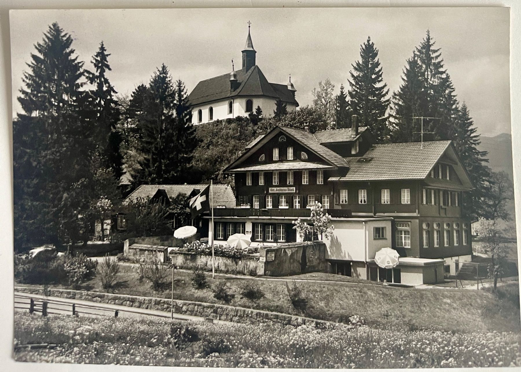 Ansichtskarten: AK:  FLÜELI-RANFT - KUR und GASTHAUS – Gebraucht aus Lutry von Ediego