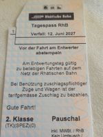 Tageskarte Rhätische Bahn (RhB) 2. Klasse