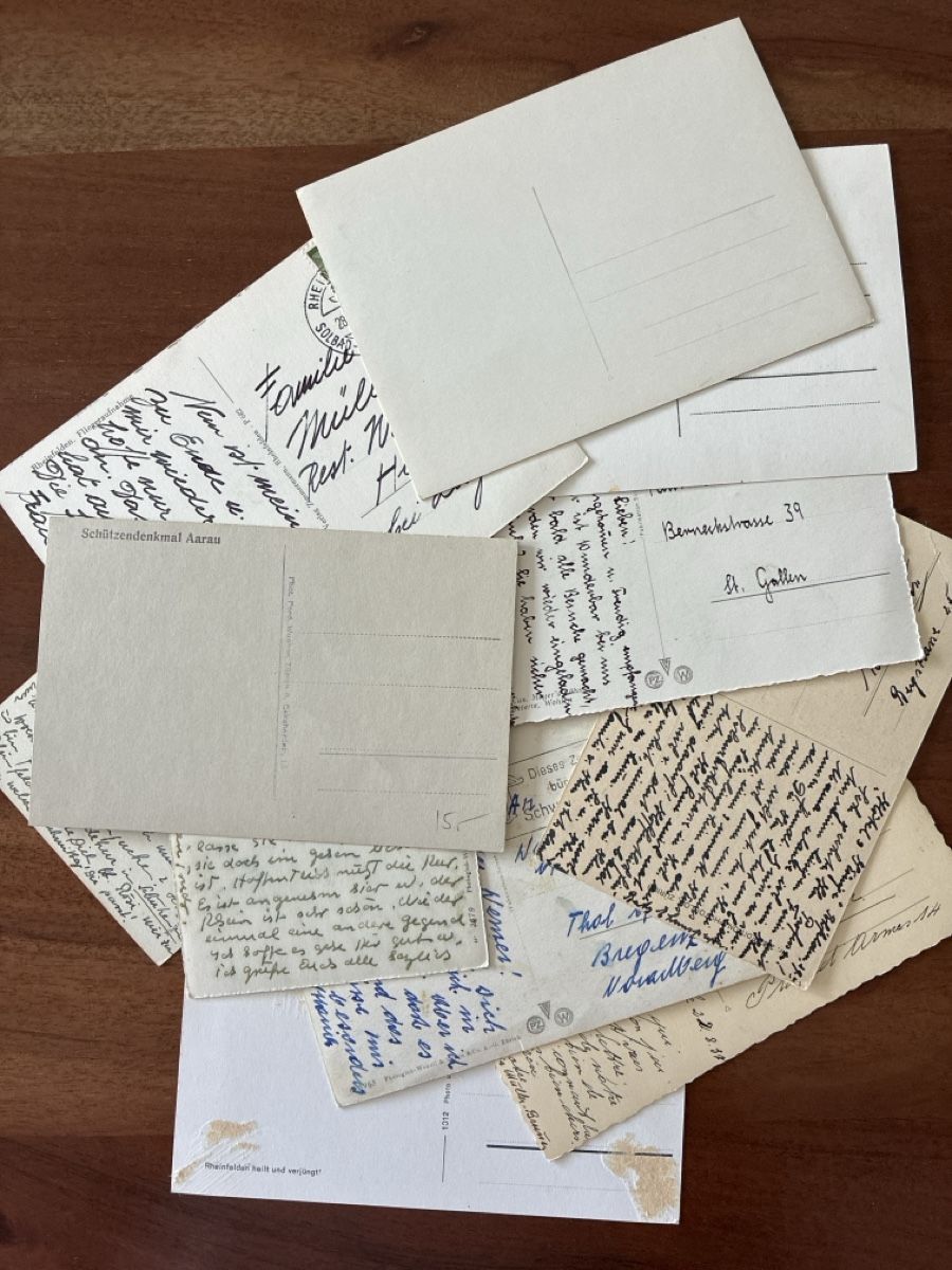 Cartoline postali: 50 Ansichtskarten diverse Kanton Aargau 2 – Usato da Oftringen venduto da Cla.vD.74 5