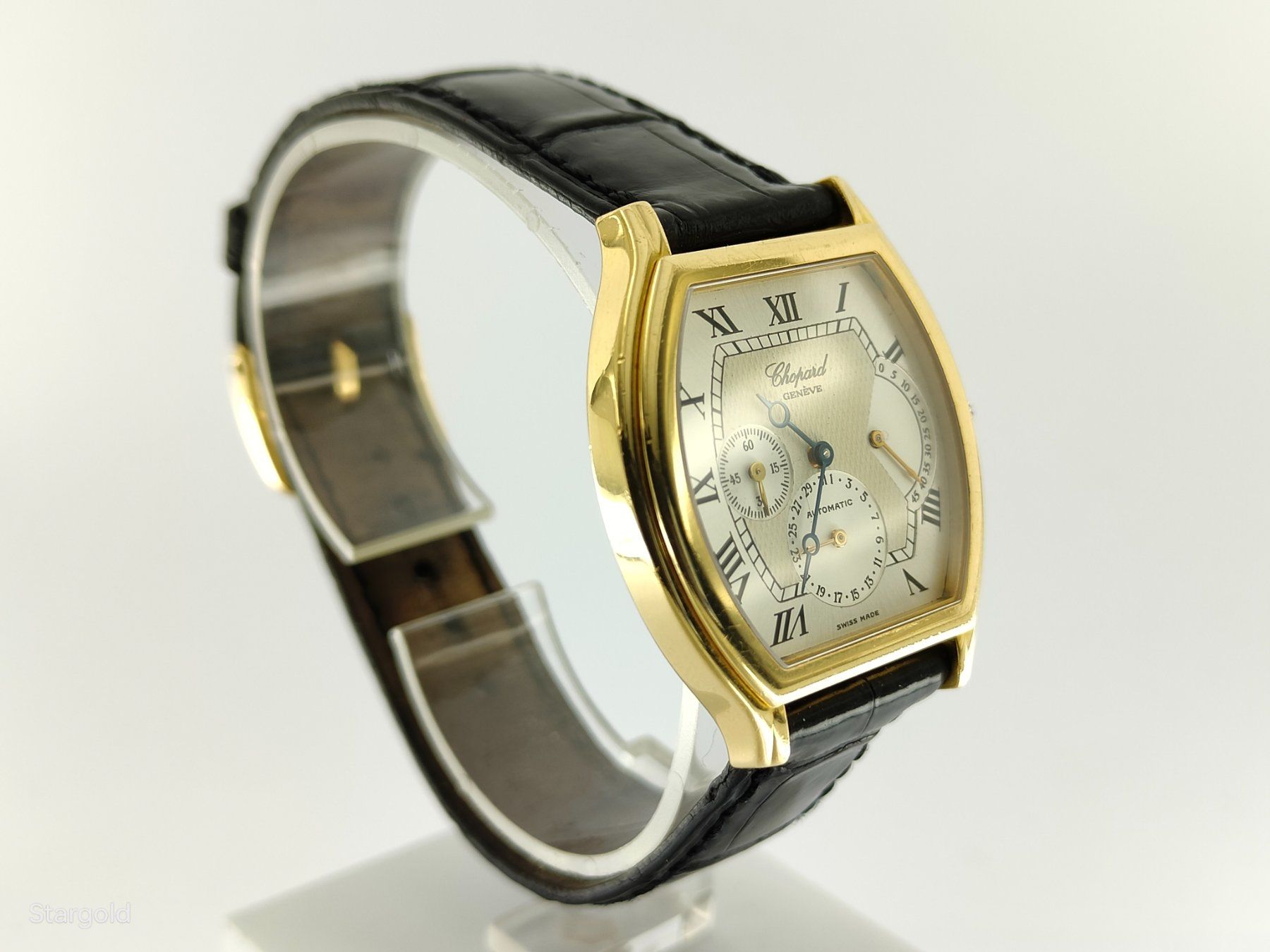 Chopard Uhren: Chopard Power Reserve Tonneau - 18K Gold – Gebraucht aus Zürich von Stargold-Uhren 2