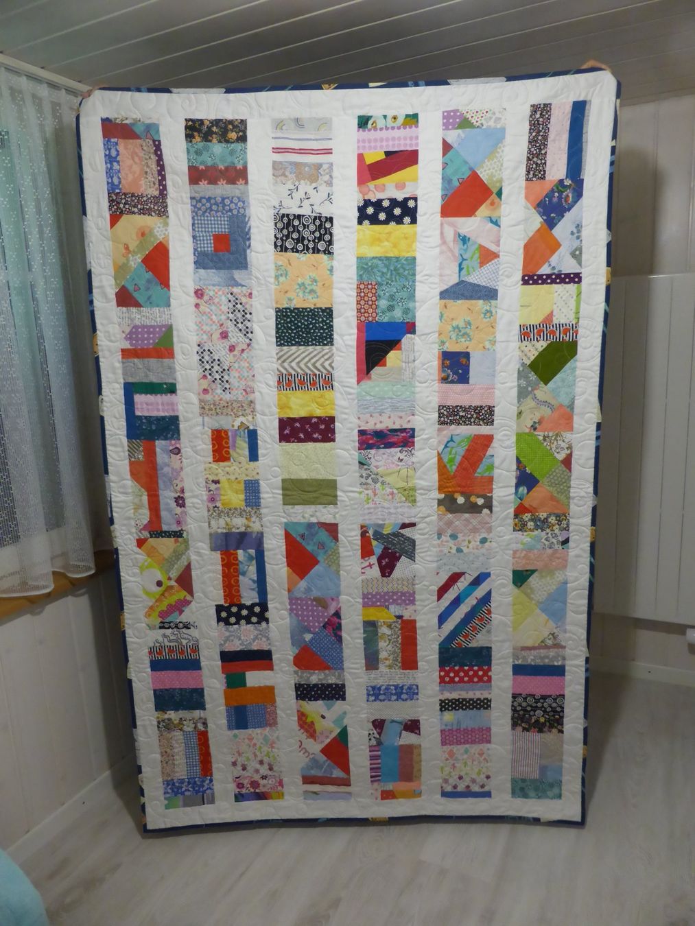 Coperte: Quilt - Patchwork - Scrappy Decke 120 x 188 cm – Nuovo (secondo la descrizione) da Brunnadern venduto da pinkfaden