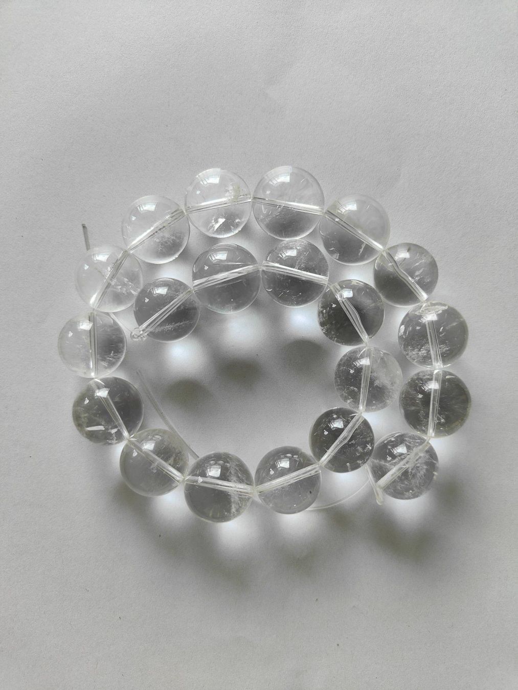 Pietre preziose: Bergkristall, Beads 20mm, Strang – Nuovo e nell'imballaggio originale da Rümlang venduto da 21f
