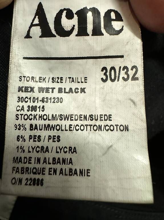 Acne Studios Jeans: Acne Jeans 30/32, Schwarzes Denim – Gebraucht aus Zürich von mic_key 2