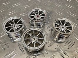 RC Felgensatz 1:10 «8-Spoke Chrom» 26mm NEU!