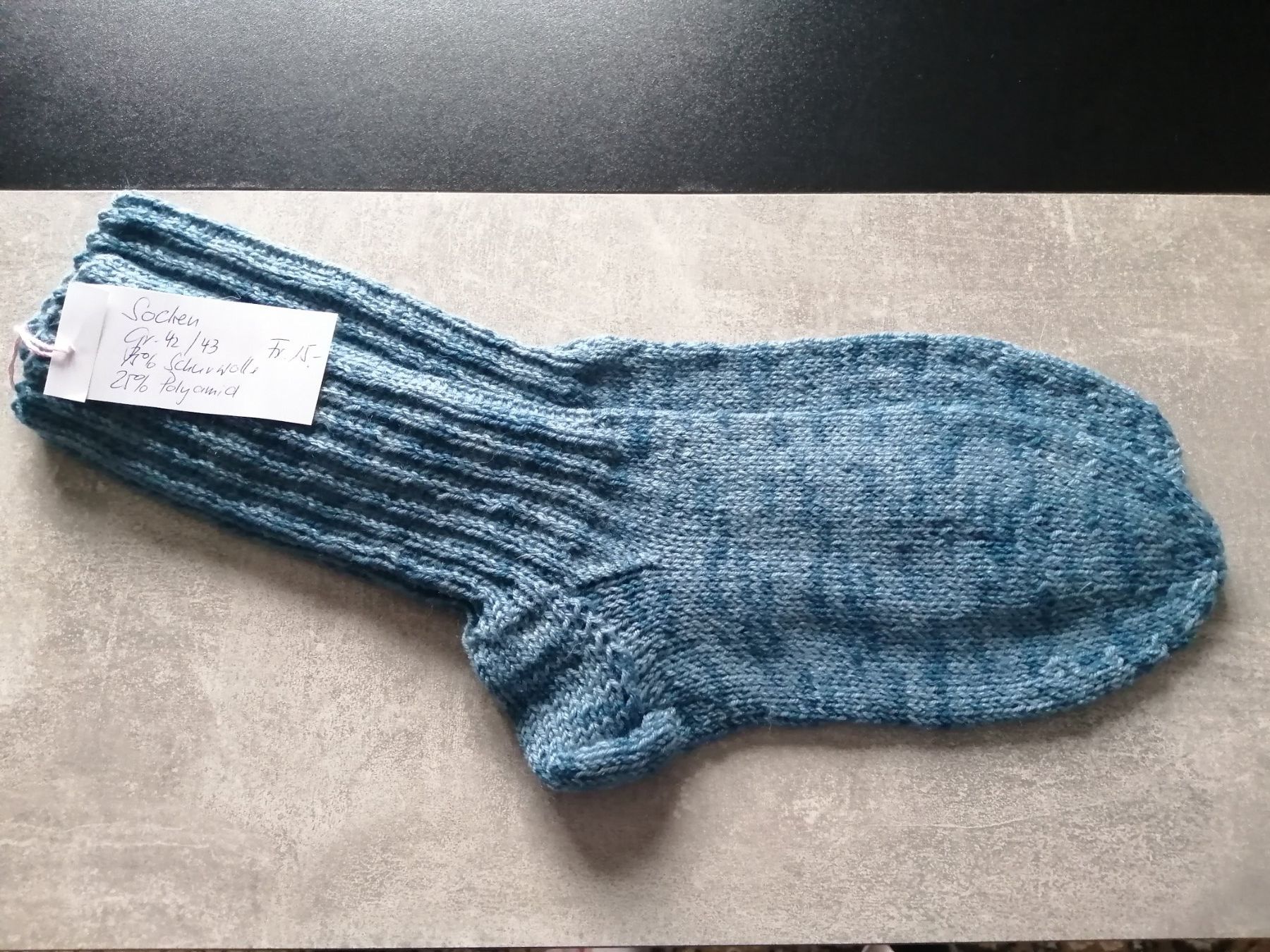 Socken: Socken handgestrickt, Grösse: 42/43 – Neu (gemäss Beschreibung) aus Altstätten SG von willipatricia