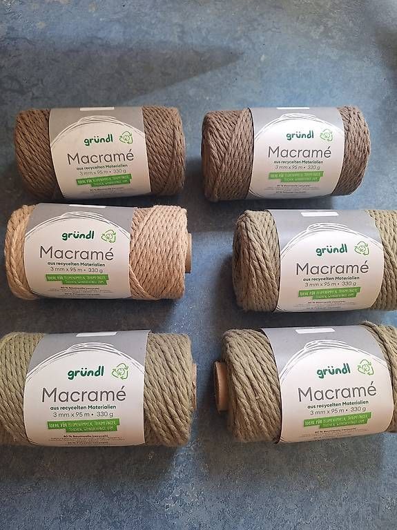 Cordelettes & Fils: Makramee Garn Neu – D'occasion à Erlinsbach SO par roman728