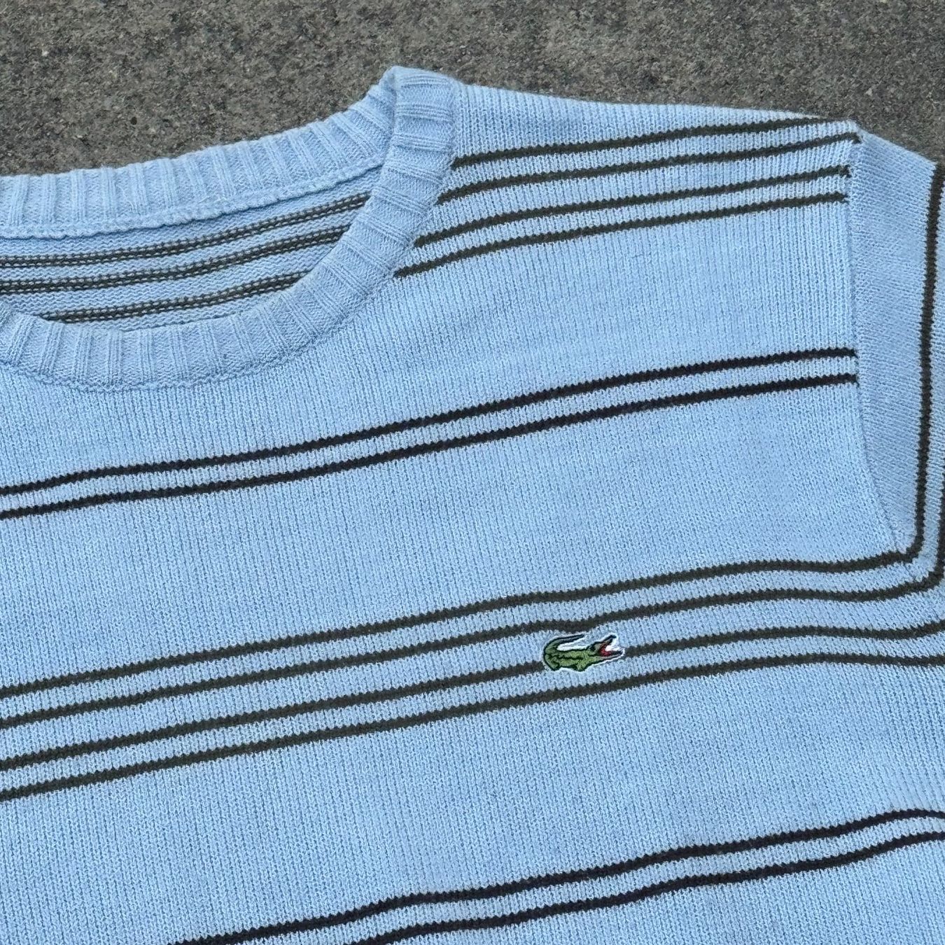 Lacoste Maglioni & Felpe: Lacoste vintage striped knit sweater no label strickpullover – Usato da St. Gallen venduto da sourced_limited 1