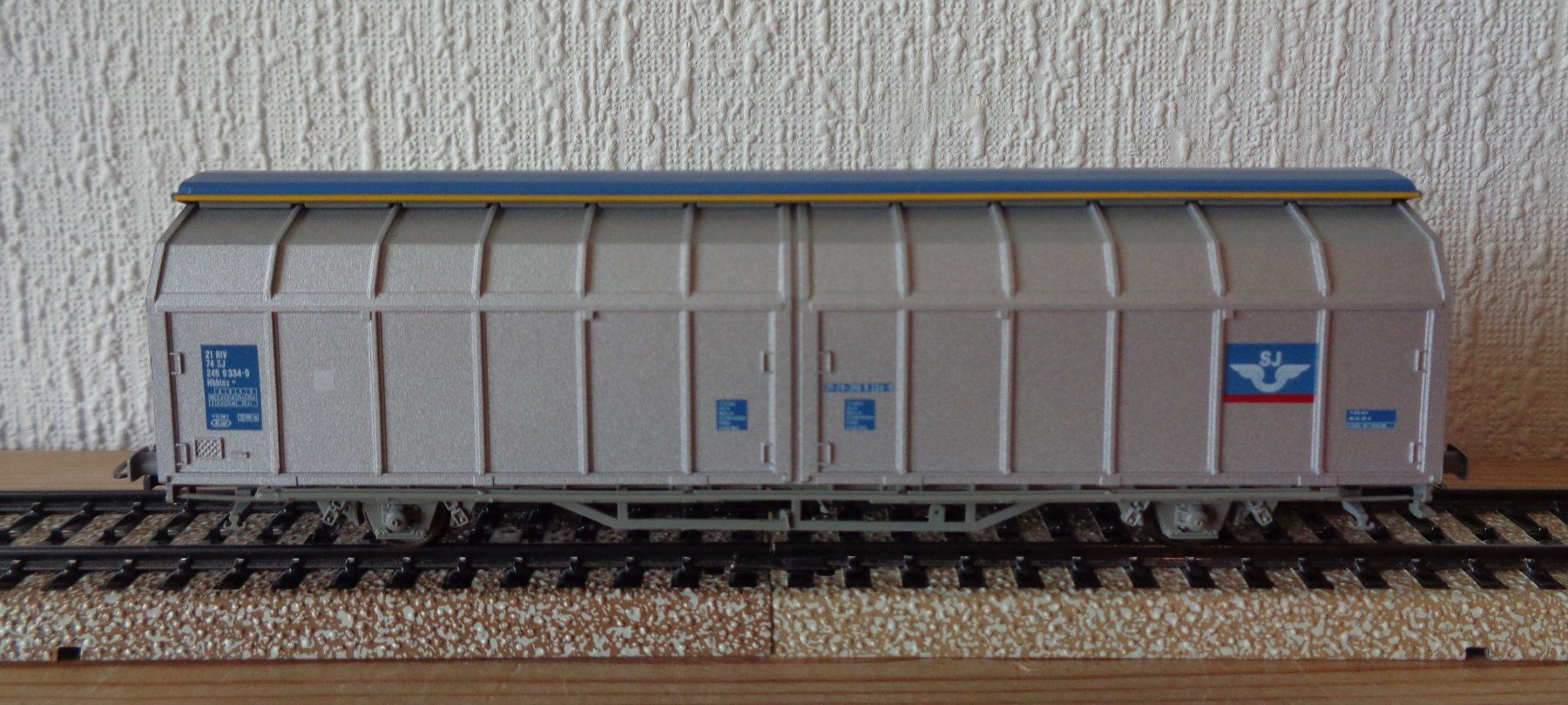 Roco Modellini di ferrovie: Roco 46456, Schiebewandwagen der SJ, H0 – Usato da Arbon venduto da lyres
