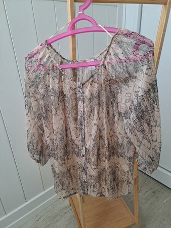 Damen Bluse zebra Grösse S  transparent