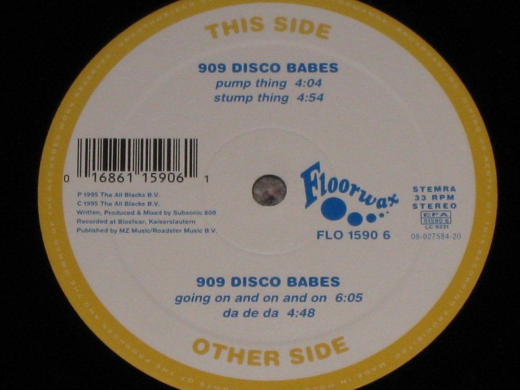 Schallplatten: MAXI - 909 DISCO BABES - PUMP THING – Gebraucht aus Steckborn von Quo7 1