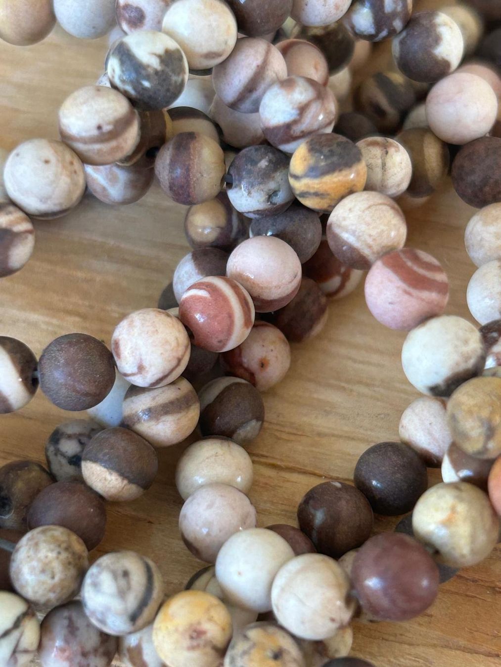 Pietre preziose: Strang echte australia zebra jasper beads 6 mm – Nuovo e nell'imballaggio originale da Niederrohrdorf venduto da Ytobi 1