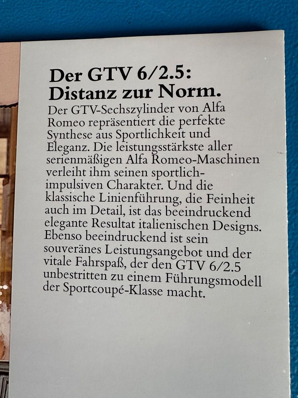 Alfa Romeo Dokumente: Prospekt  Alfa  GTV , mit Preisliste – Gebraucht aus Boswil von pavo1 1