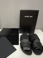 Helmut Lang Sandalen Black Neu 37.5 Leder Textil mix