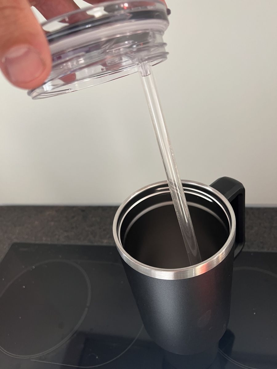 Tazze: Thermosbecher mit Strohhalm, Schwarz – Nuovo (secondo la descrizione) da Nürensdorf venduto da romano_a 1