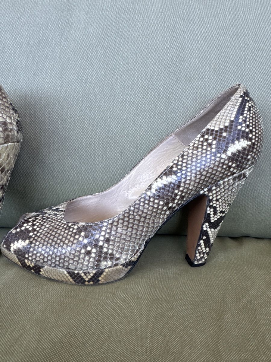Tommy Hilfiger Scarpe da donna: HILFIGER Python Snakeskin Leather Heels - Size 39 - Chic! – Usato da Berneck venduto da E_ZLK 1