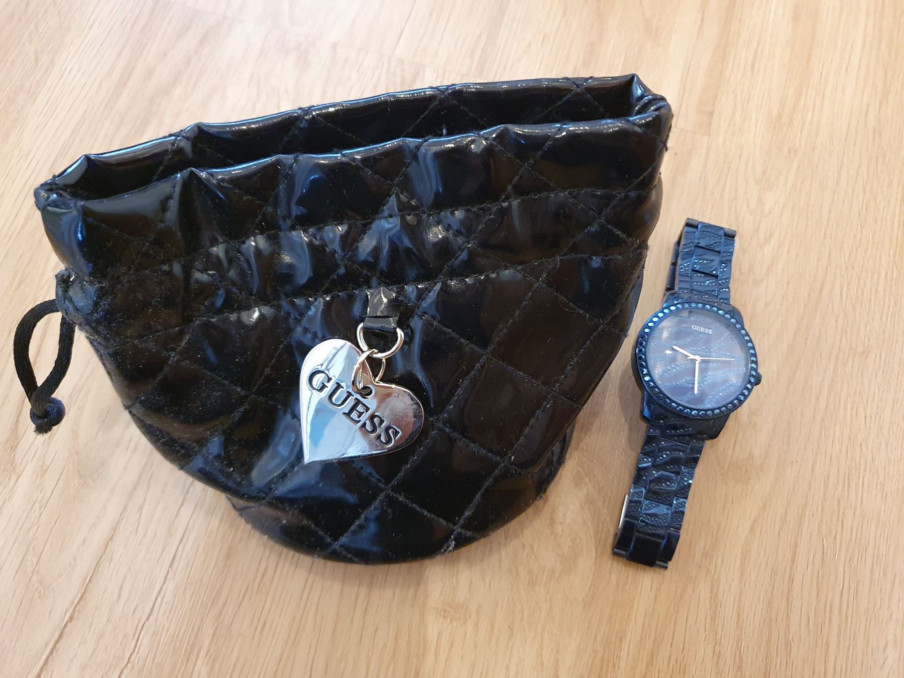 Guess Orologi: Guess Armbanduhr blau, Glitzer – Usato da Heinrichswil venduto da sabi2809 4