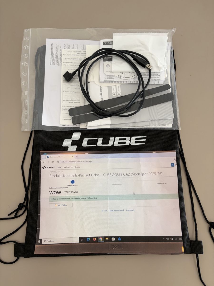 Cube Biciclette: Cube Agree C:62 One 2025 neuwertig – Nuovo (secondo la descrizione) da Herzogenbuchsee venduto da Yannick_K2000 6