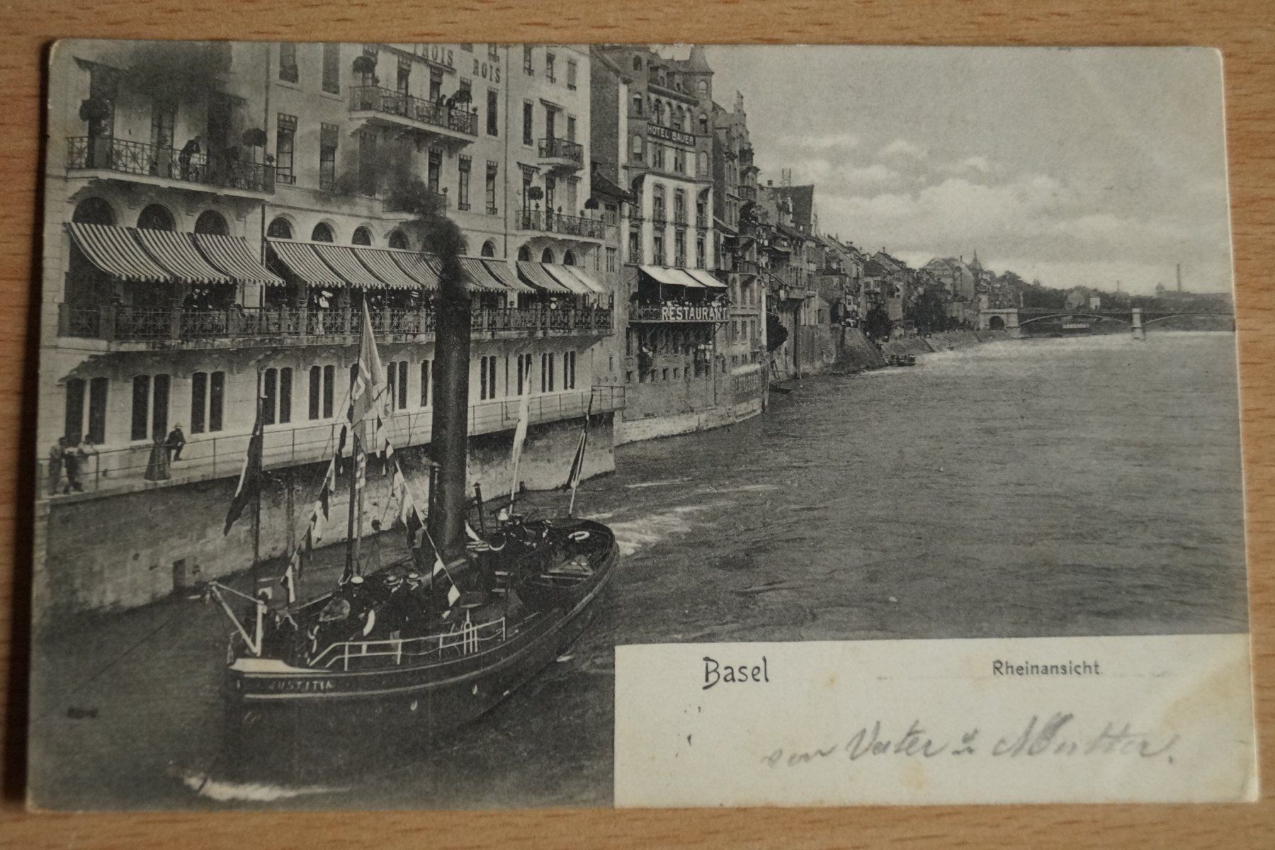 Cartes postales: AK Basel Rheinansicht – D'occasion à Böckten par Hansi36