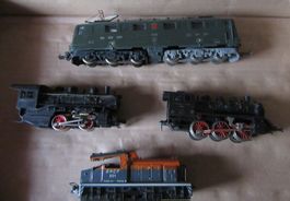 Lima 3 x Lima 1 x Fleischmann Modelleisenbahn Loks Def.