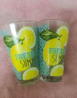 Gläser Sommer Zitrone Motiv 🍋 Neu