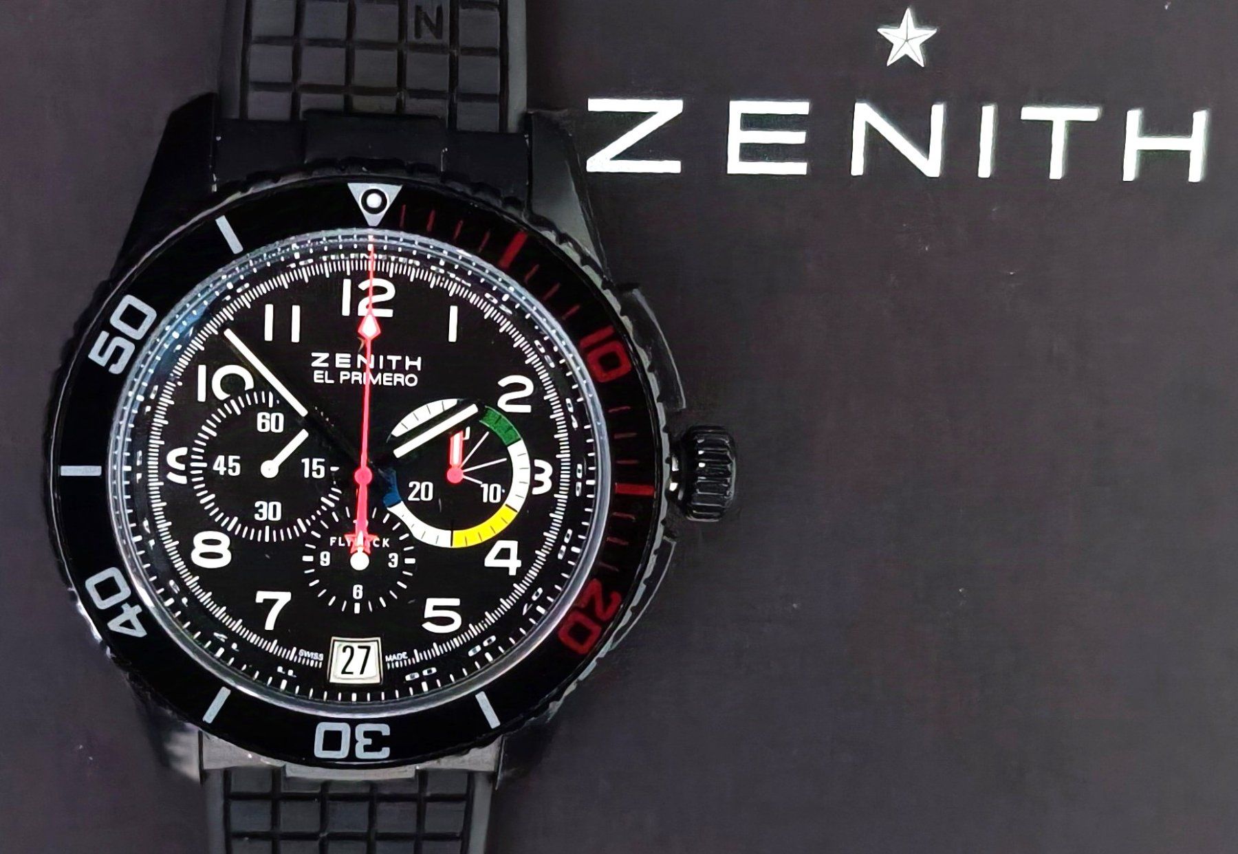 Zenith Orologi: Zenith El Primero Stratos Flyback Rainbow Limited Edition – Nuovo (secondo la descrizione) da Sierre venduto da imaginations 2