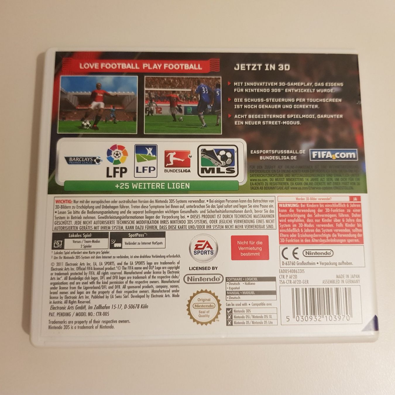 Nintendo Spiele: FIFA 12 /3DS – Gebraucht aus Münchenstein von 2DGames 1