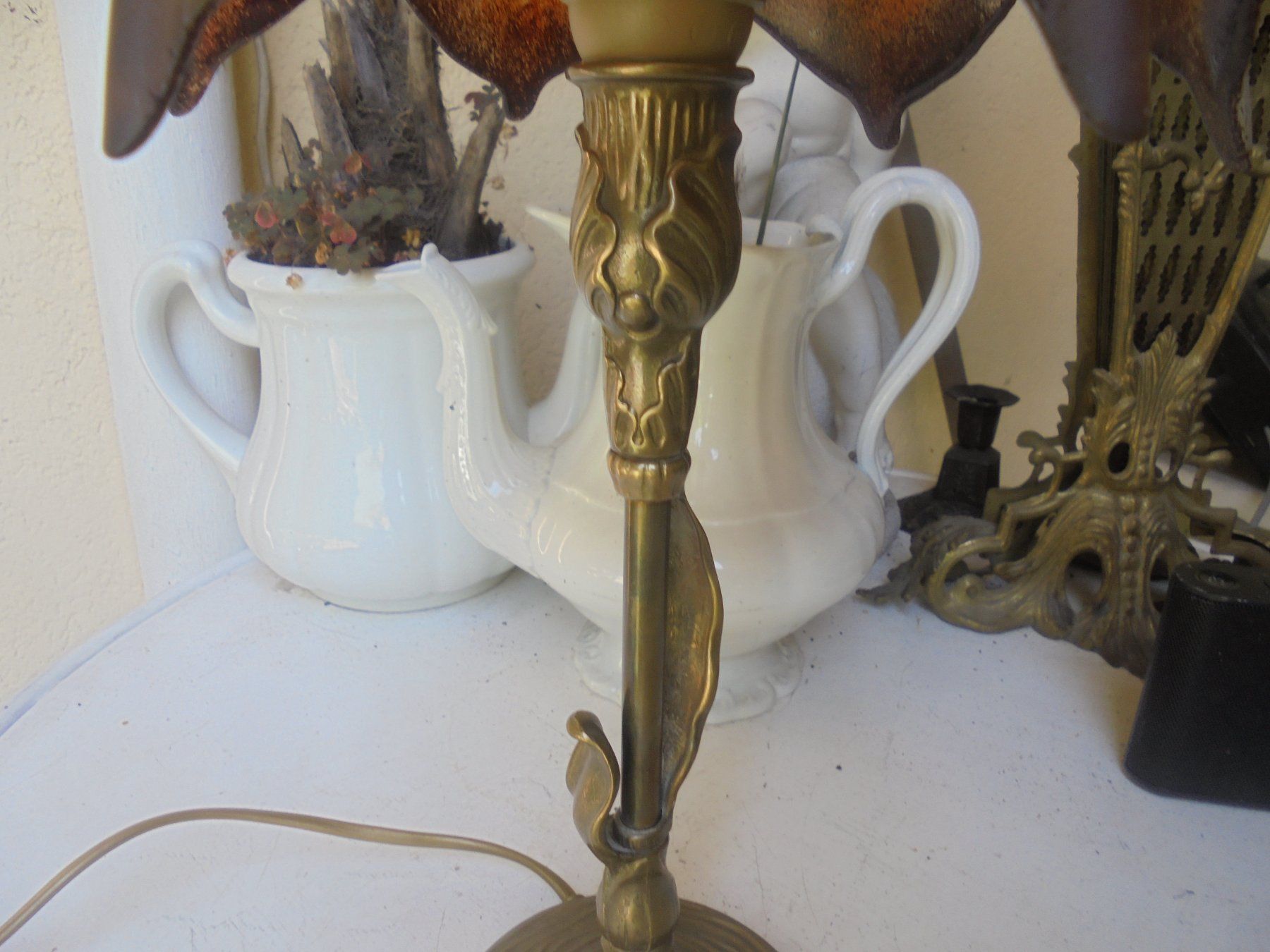 Lampade: Alte Tischlampe, ca. 1950-60 – Usato da Camorino venduto da Hunpete 3