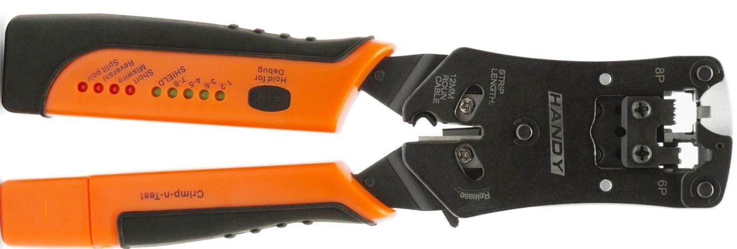 Tutti gli attrezzi: 4-in-1-Crimper- und Kabeltester – Nuovo e nell'imballaggio originale da St. Gallen venduto da schnaeppchen-preise 4