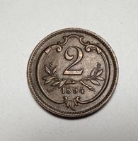 Pièce monnaie Autriche 2 Kreuzer 1894 bon état