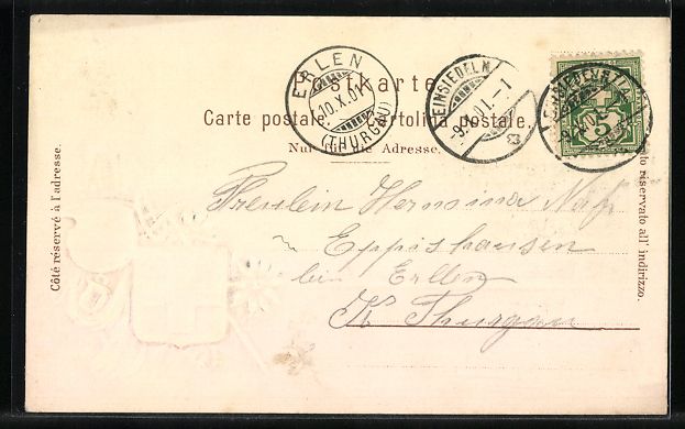 Cartes postales: Passepartout-AK Einsiedeln, Kloster mit  – D'occasion à Berlin par bartko-reher 1