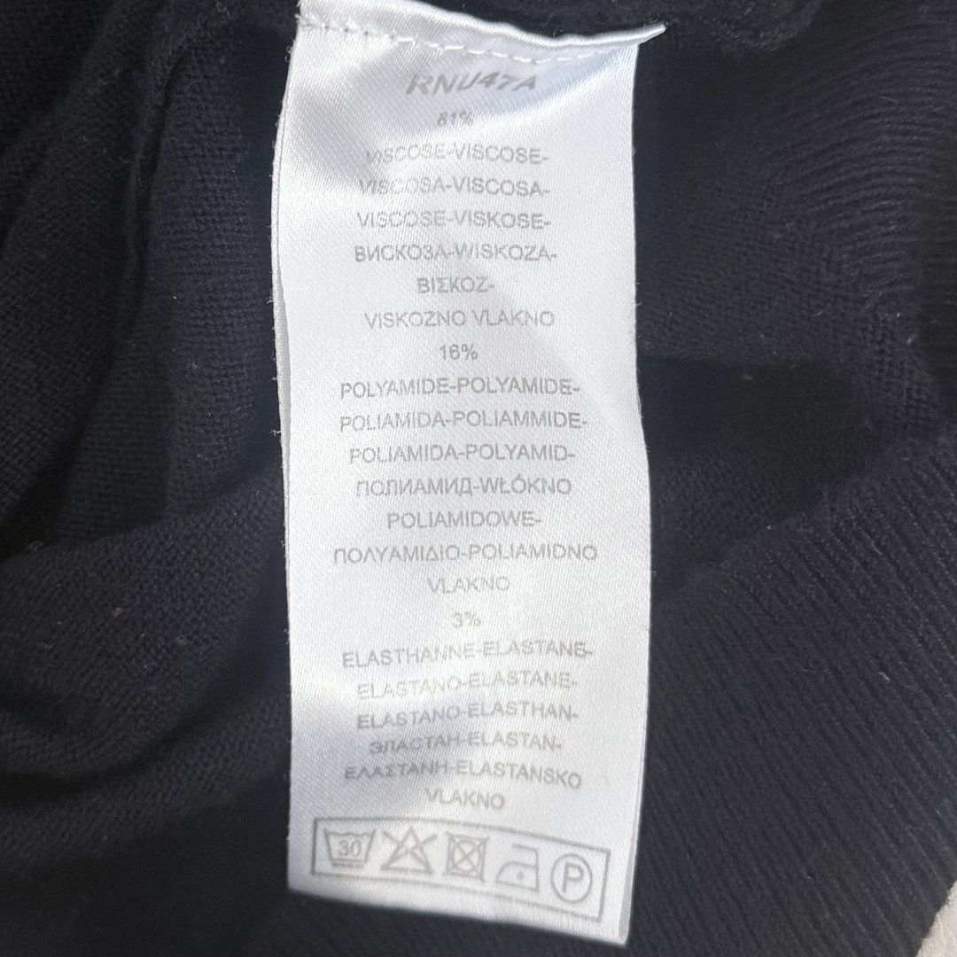 Nafnaf Top: NAF NAF Top Pull Noir Manches 3/4 - Taille XS – Usato da Vevey venduto da secondlifevevey 4